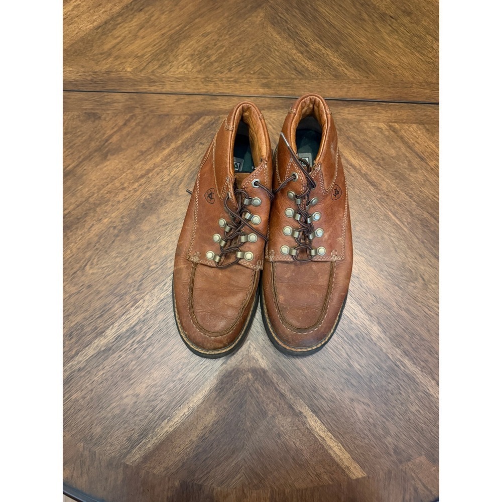 Ariat Mens Spitfire Brown Leather Moc Toe Chukka Boots 10002521 Size 9.5 D